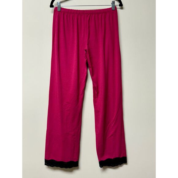 TART INTIMATES Fuchsia Cami PJ Set with Black Lace Trim, Sz S - Picture 8 of 11